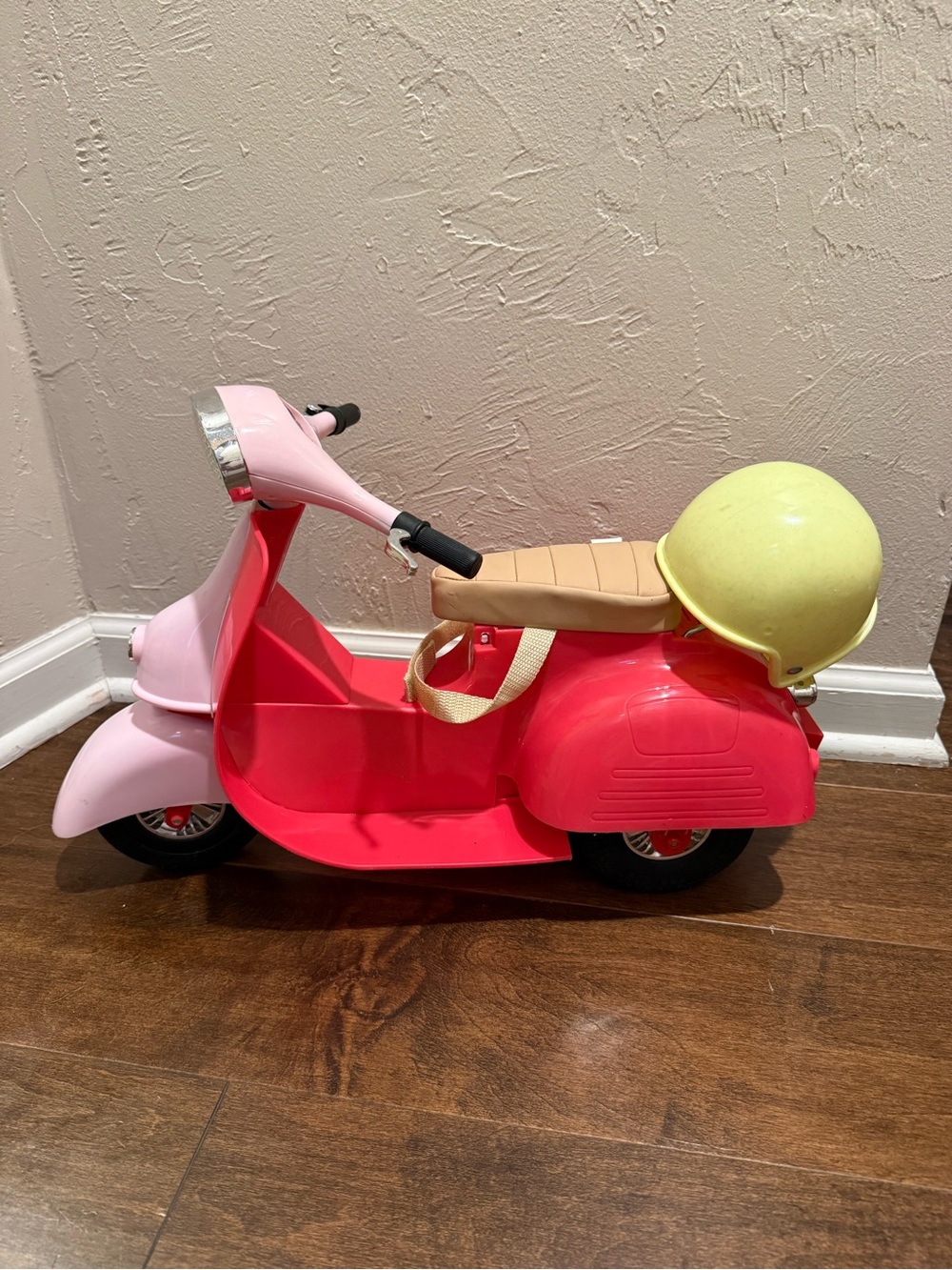 Our Generation Toy Scooter for doll with Yellow Helmet